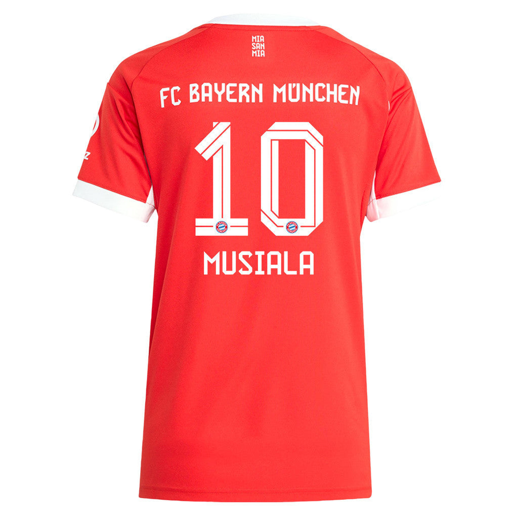 Jamal Musiala 10 Bayern Munich 25/26 Home Women Jersey - Red
