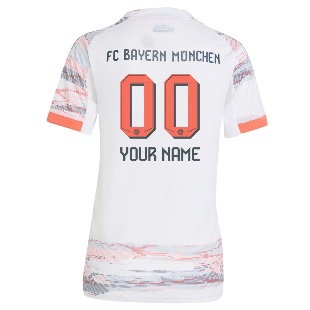 Bayern Munich 25/26 Personalized Away Women Jersey - White