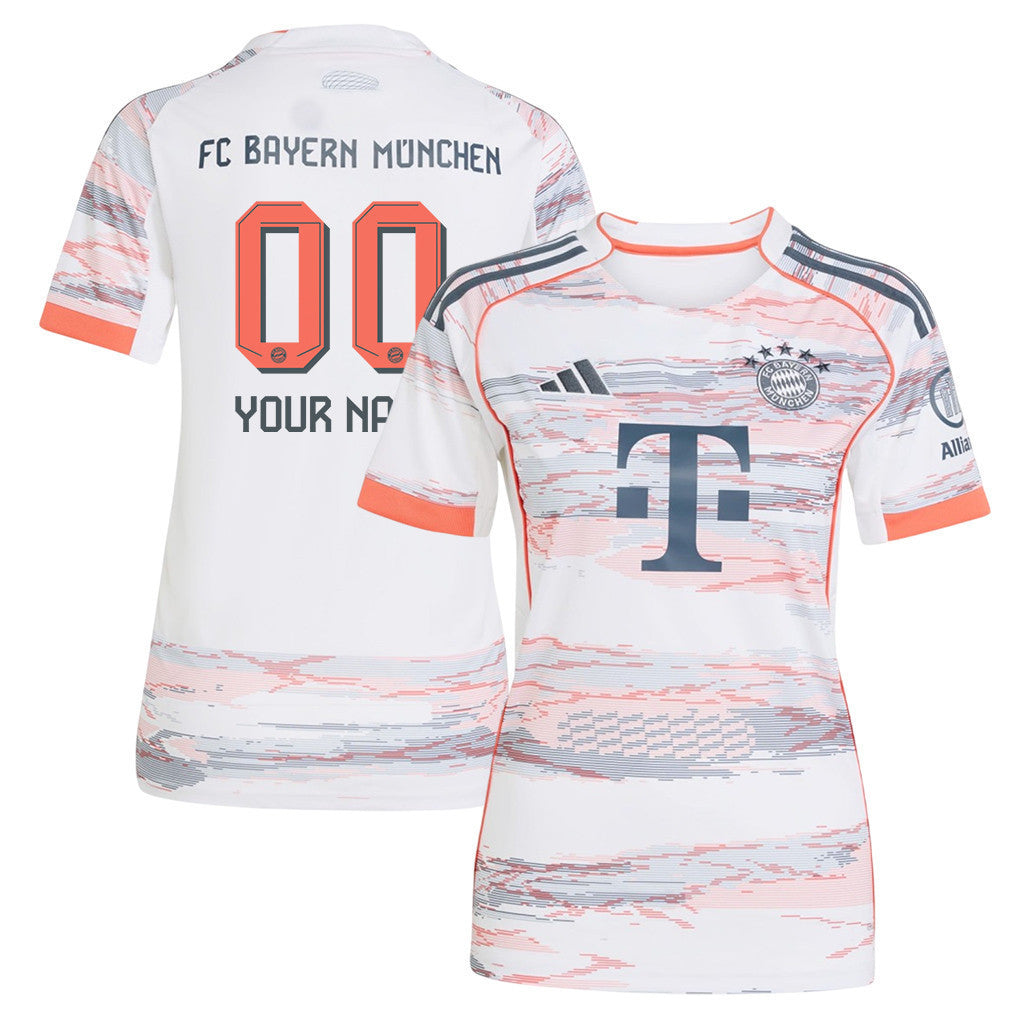 Bayern Munich 25/26 Personalized Away Women Jersey - White