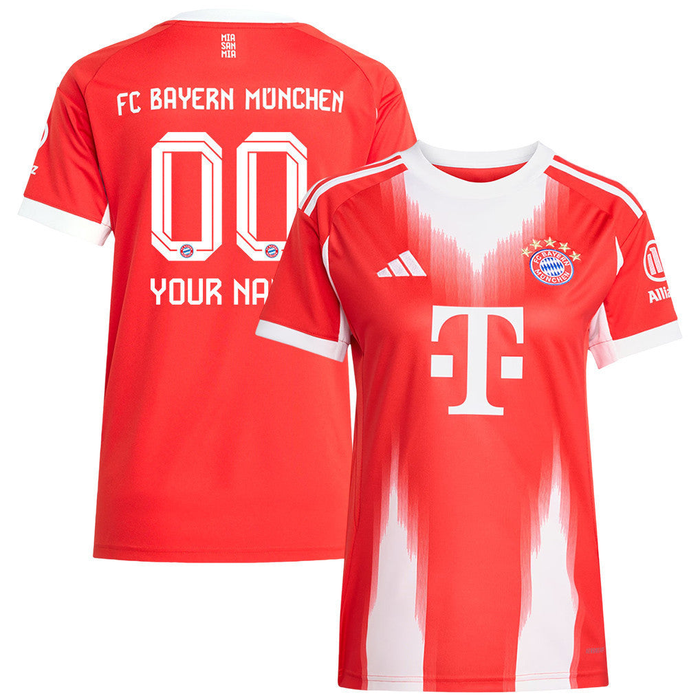 Bayern Munich 25/26 Personalized Home Women Jersey - Red