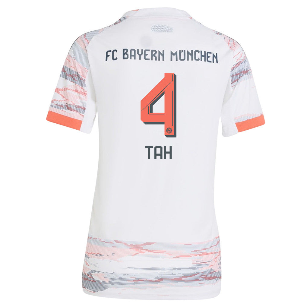 Jonathan Tah 4 Bayern Munich 25/26 Away Women Jersey - White