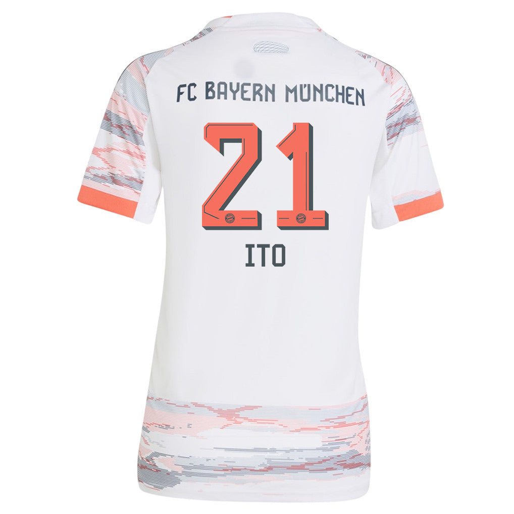 Hiroki Ito 21 Bayern Munich 25/26 Away Women Jersey - White