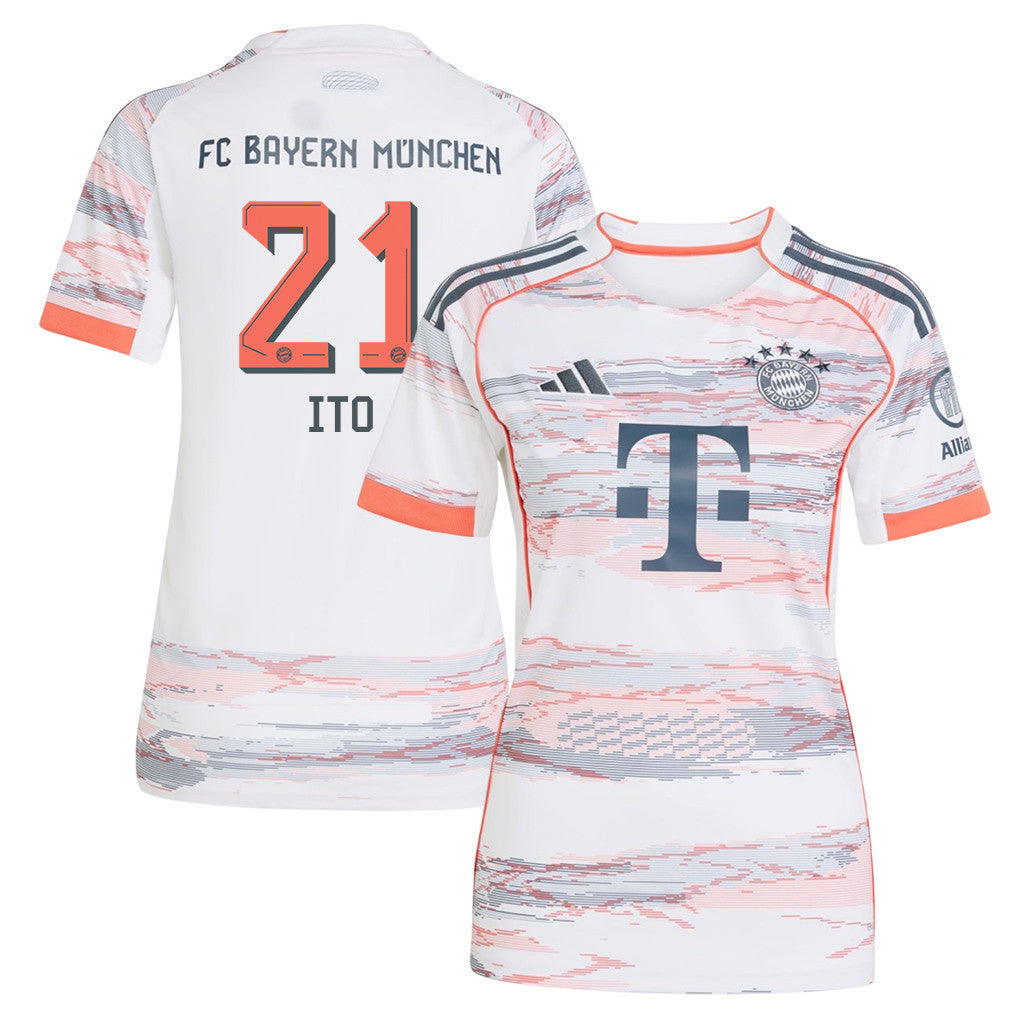 Hiroki Ito 21 Bayern Munich 25/26 Away Women Jersey - White