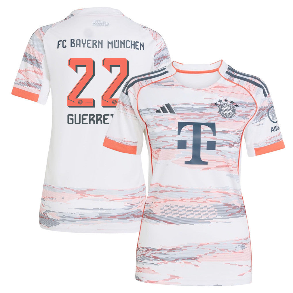 Raphaël Guerreiro 22 Bayern Munich 25/26 Away Women Jersey - White