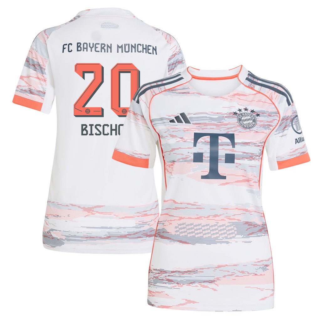 Tom Bischof 20 Bayern Munich 25/26 Away Women Jersey - White