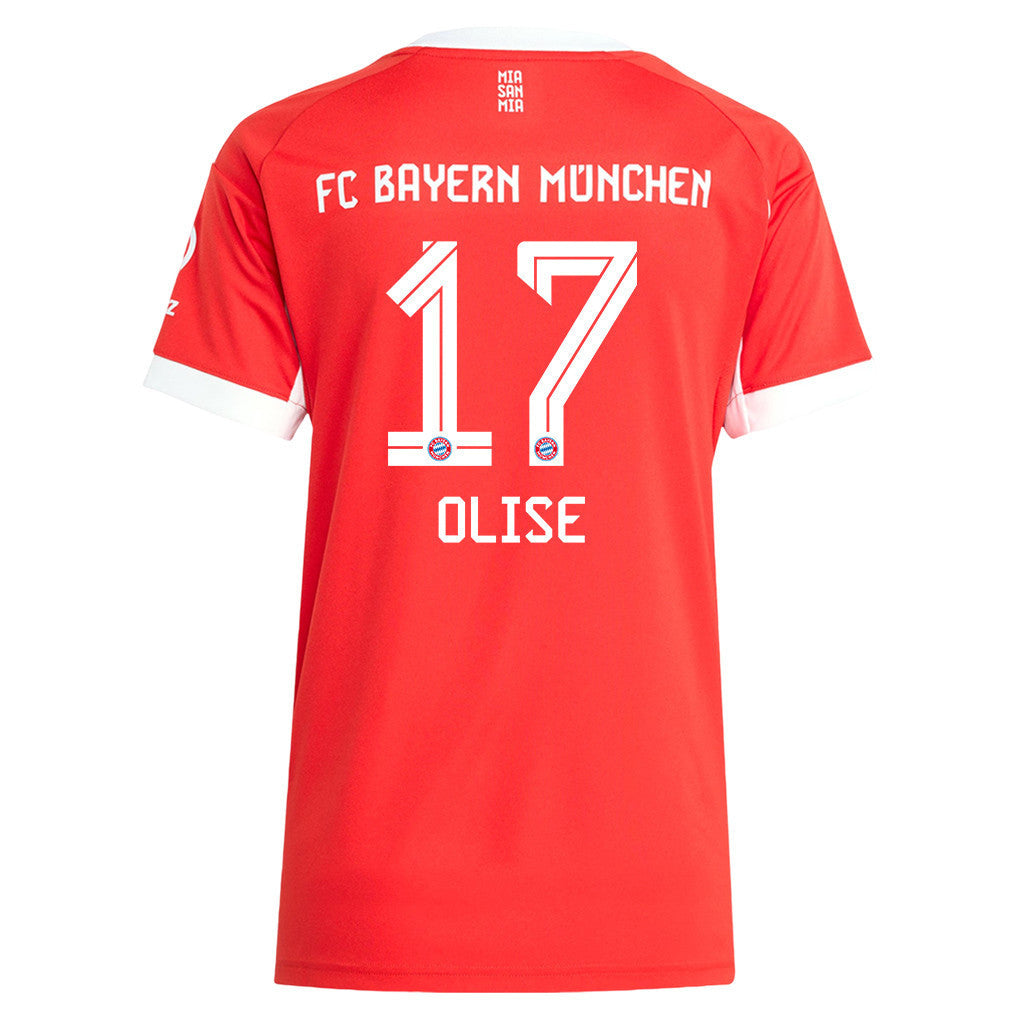 Michael Olise 17 Bayern Munich 25/26 Home Women Jersey - Red