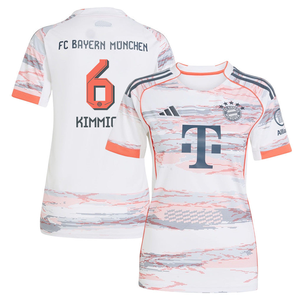 Joshua Kimmich 6 Bayern Munich 25/26 Away Women Jersey - White