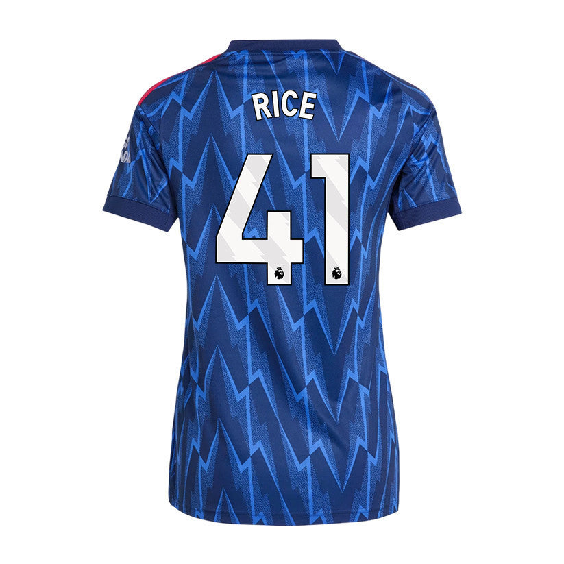 Declan Rice 41 Arsenal 25/26 Away Women Jersey - Navy Blue