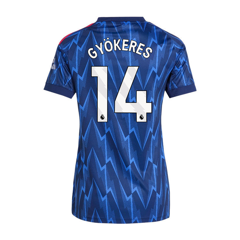 Viktor Gyökeres 14 Arsenal 25/26 Away Women Jersey - Navy Blue