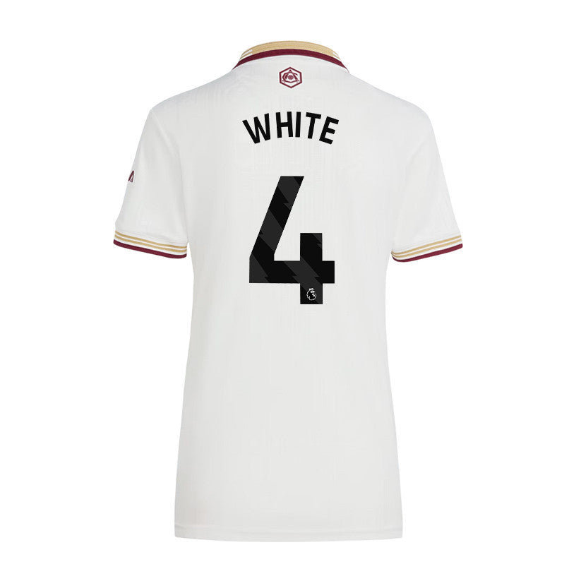 Ben White 4 Arsenal 25/26 Third Women Jersey - White