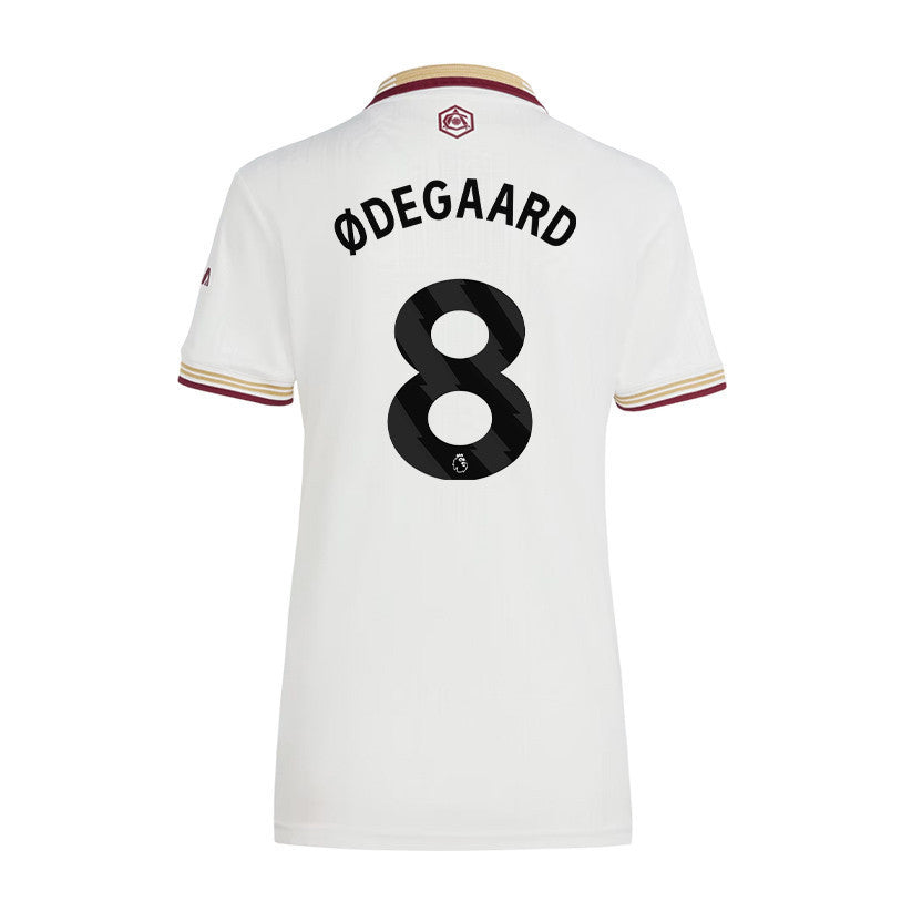 Martin Ødegaard 8 Arsenal 25/26 Third Women Jersey - White