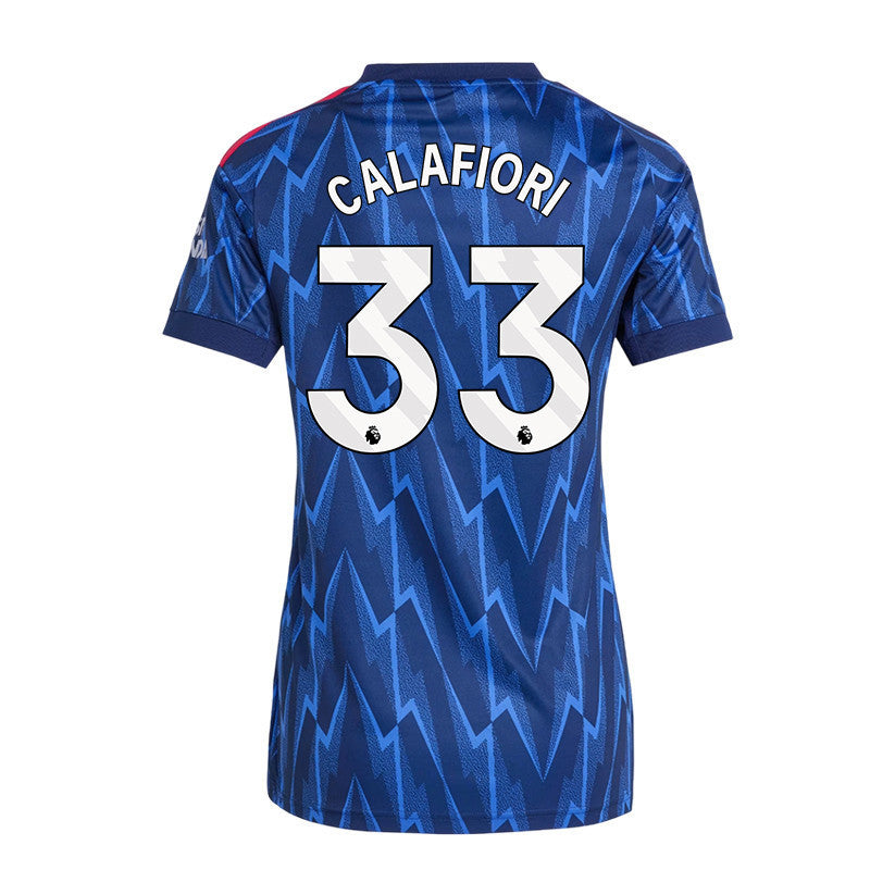 Riccardo Calafiori 33 Arsenal 25/26 Away Women Jersey - Navy Blue