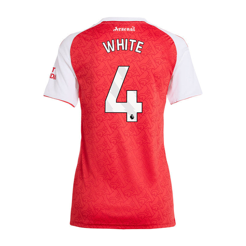 Ben White 4 Arsenal 25/26 Home Women Jersey - Red/White