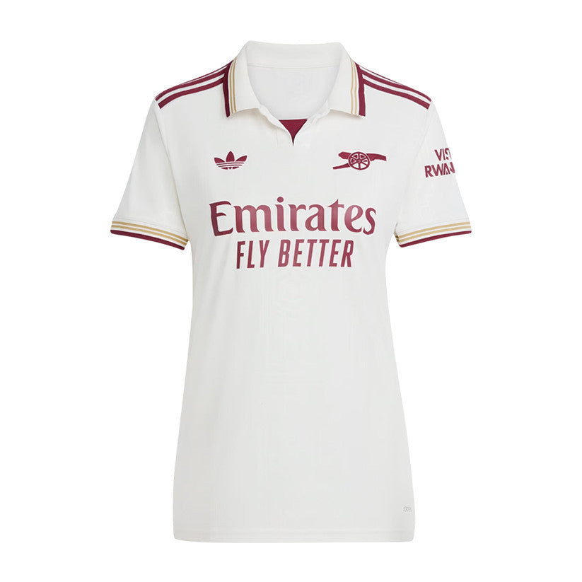 Myles Lewis-Skelly 49 Arsenal 25/26 Third Women Jersey - White