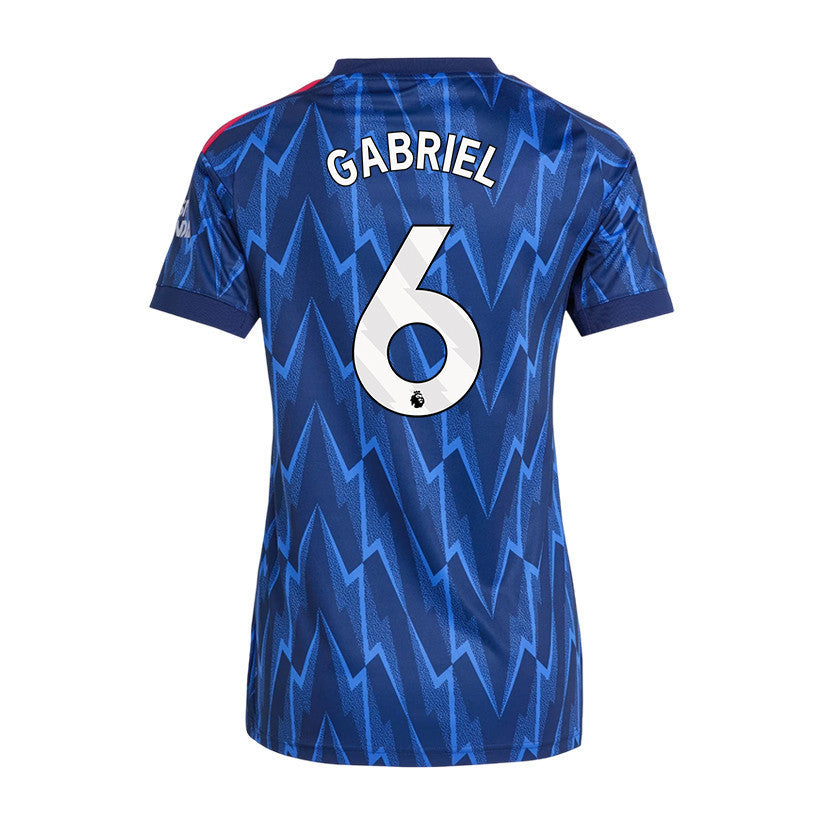Gabriel 6 Arsenal 25/26 Away Women Jersey - Navy Blue