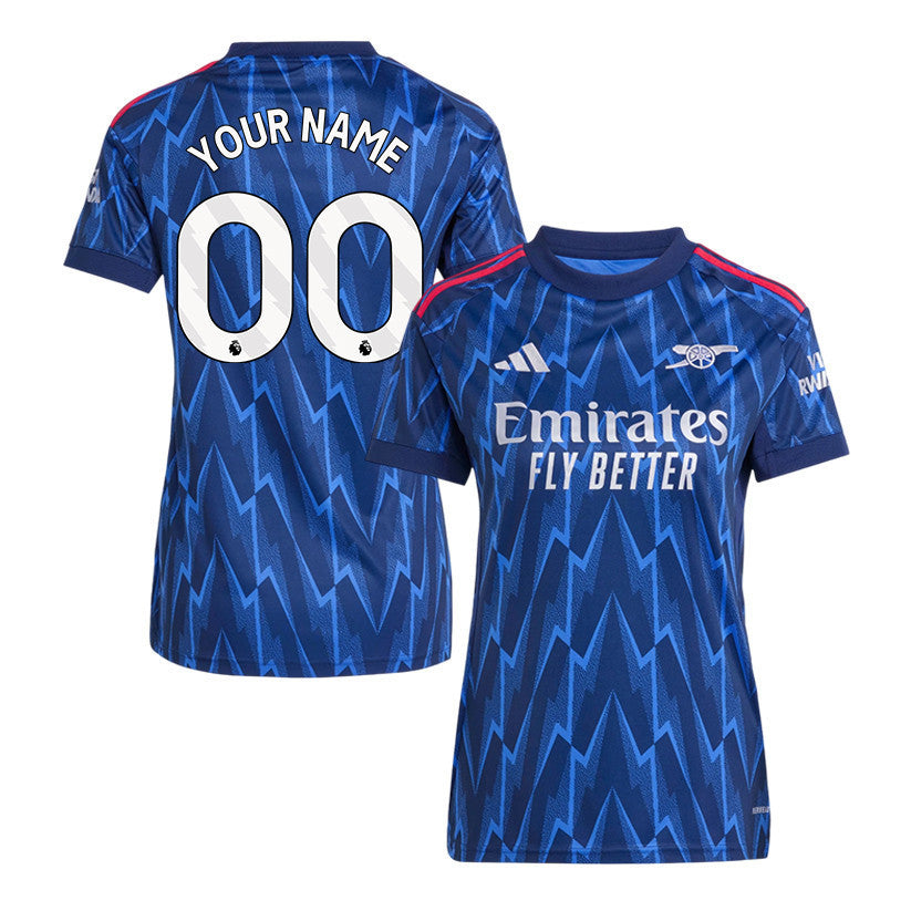 Arsenal 25/26 Personalized Away Women Jersey - Navy Blue