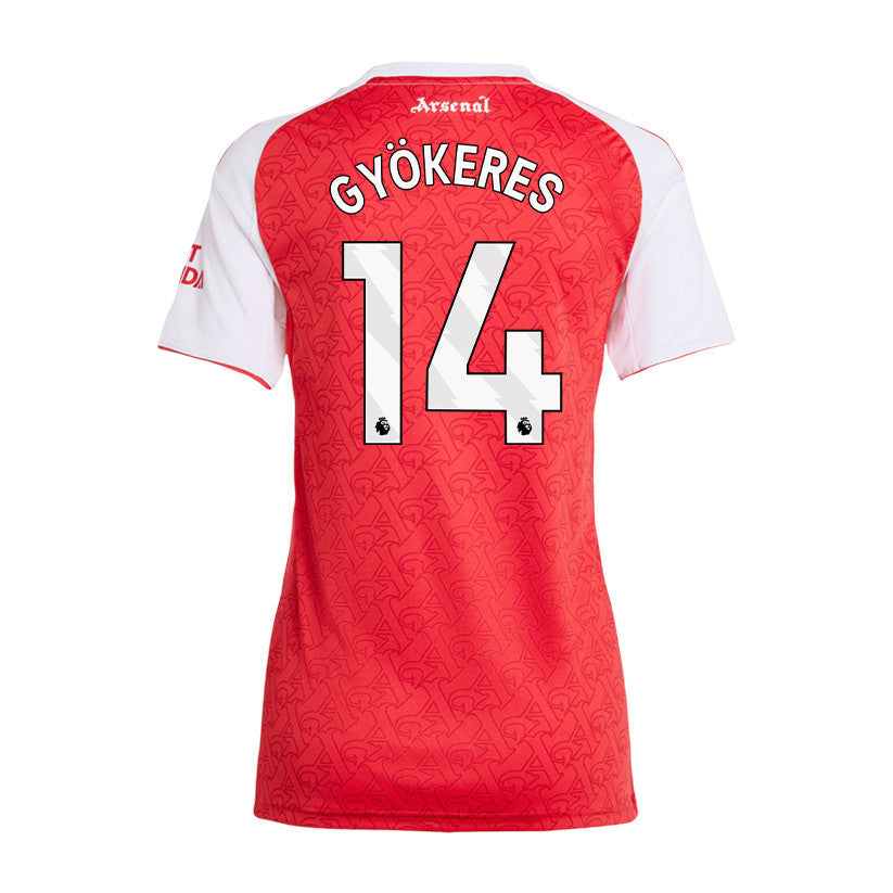 Viktor Gyökeres 14 Arsenal 25/26 Home Women Jersey - Red/White