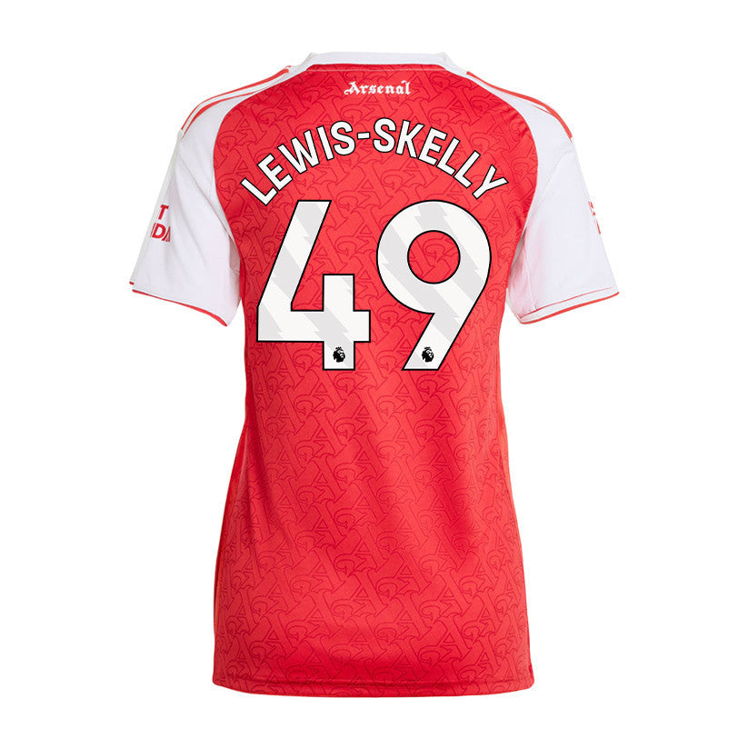 Myles Lewis-Skelly 49 Arsenal 25/26 Home Women Jersey - Red/White