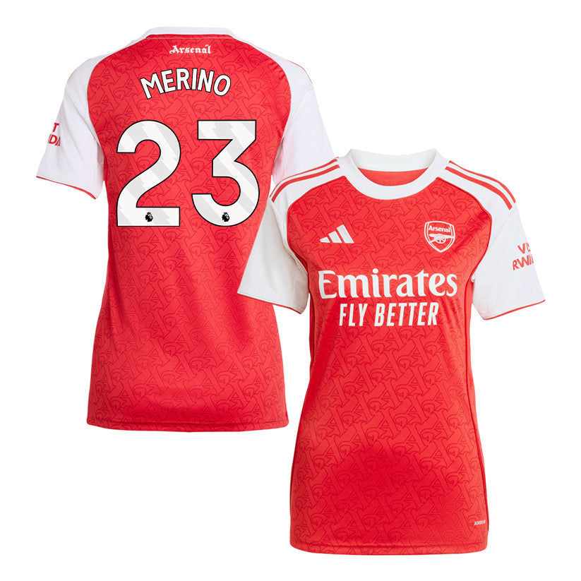 Mikel Merino 23 Arsenal 25/26 Home Women Jersey - Red/White