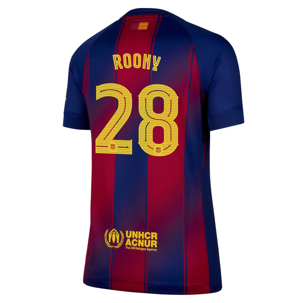 Roony Bardghji 28 Barcelona 25/26 Home Women Jersey - Navy