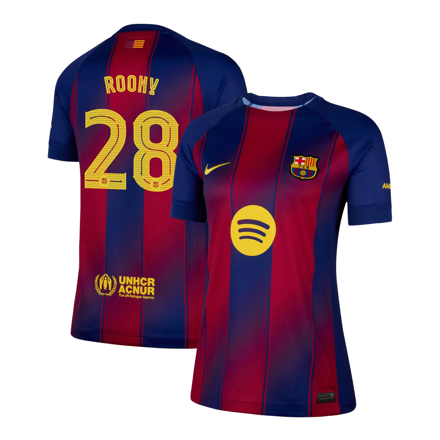 Roony Bardghji 28 Barcelona 25/26 Home Women Jersey - Navy