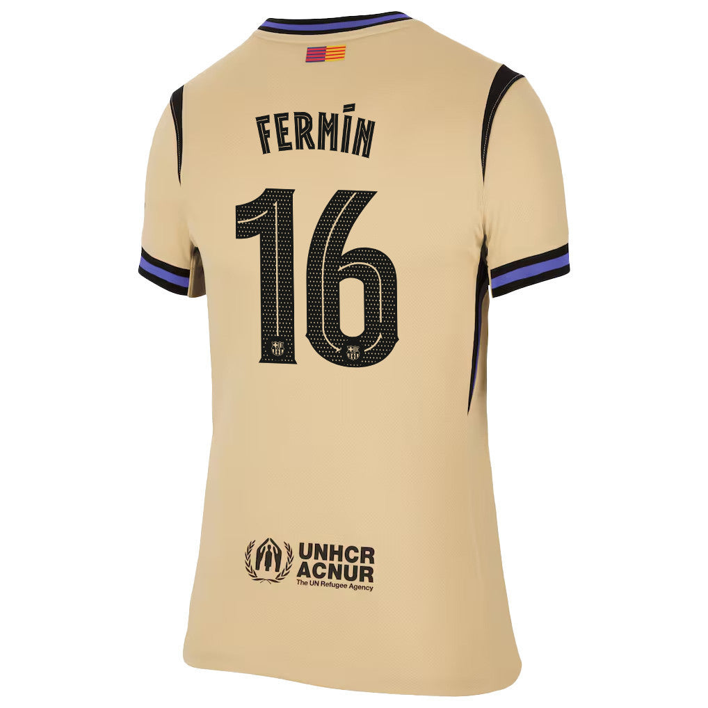 Fermín López 16 Barcelona 25/26 Away Women Jersey - Yellow