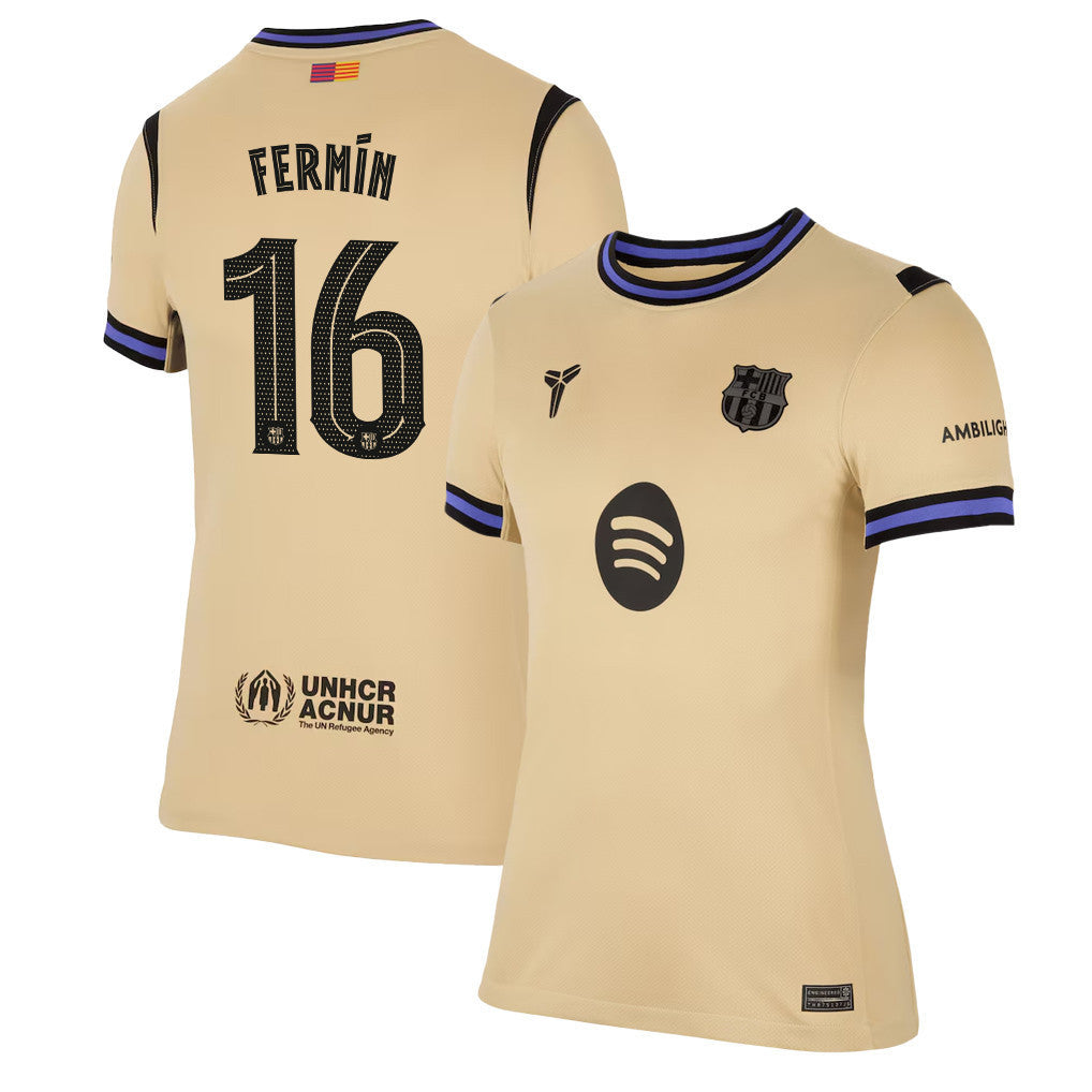 Fermín López 16 Barcelona 25/26 Away Women Jersey - Yellow