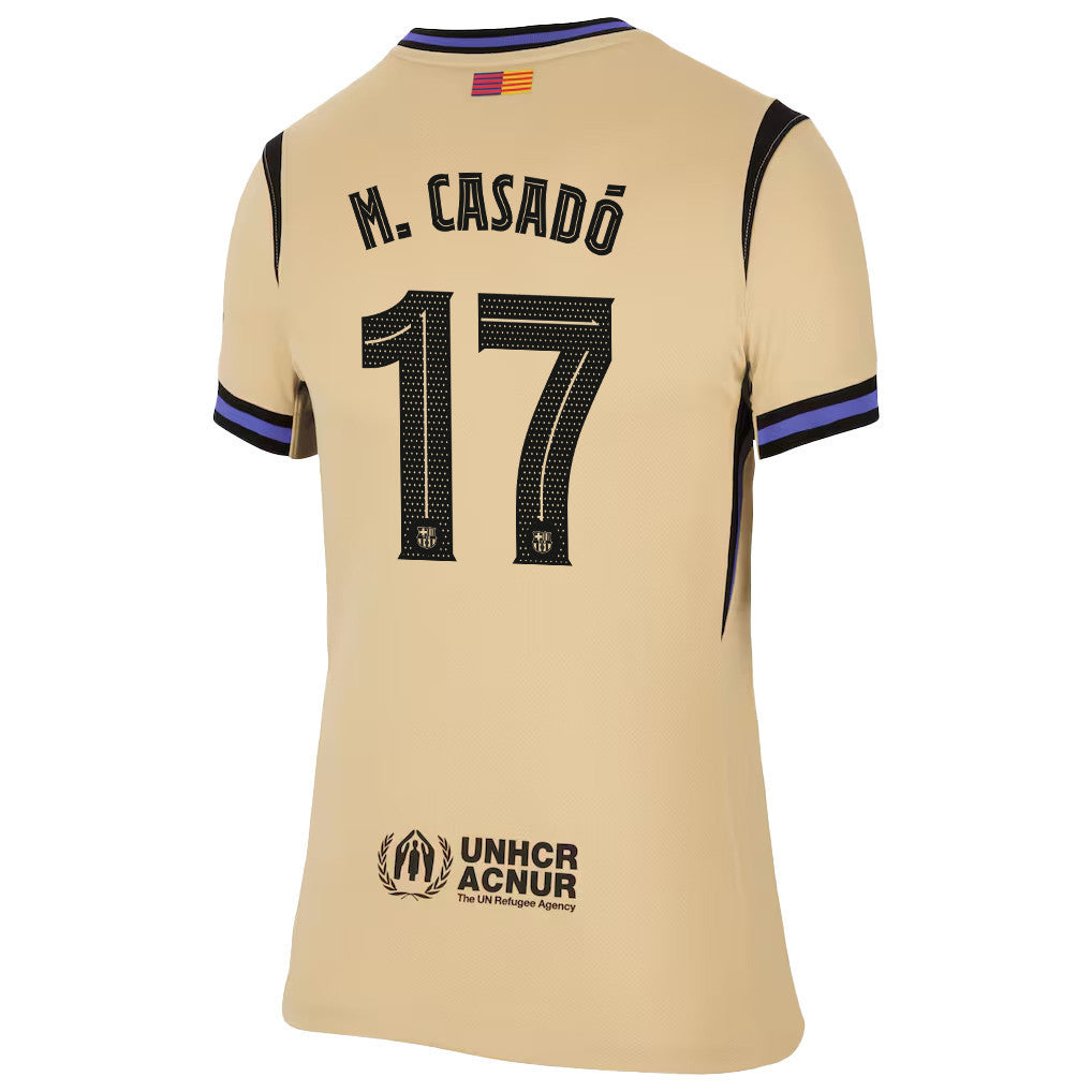 M. Casadó 17 Barcelona 25/26 Away Women Jersey - Yellow