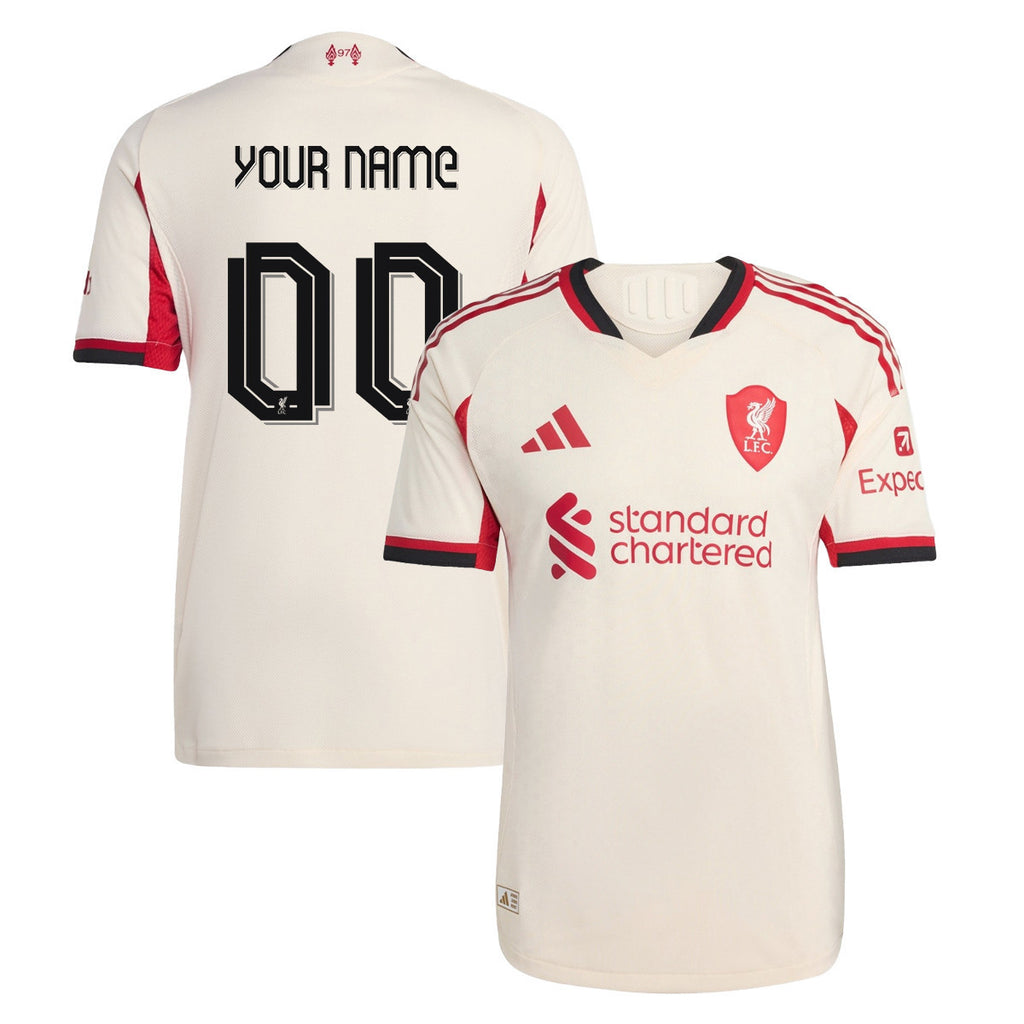 Liverpool 25/26 Personalized Away Women Jersey - Off-white