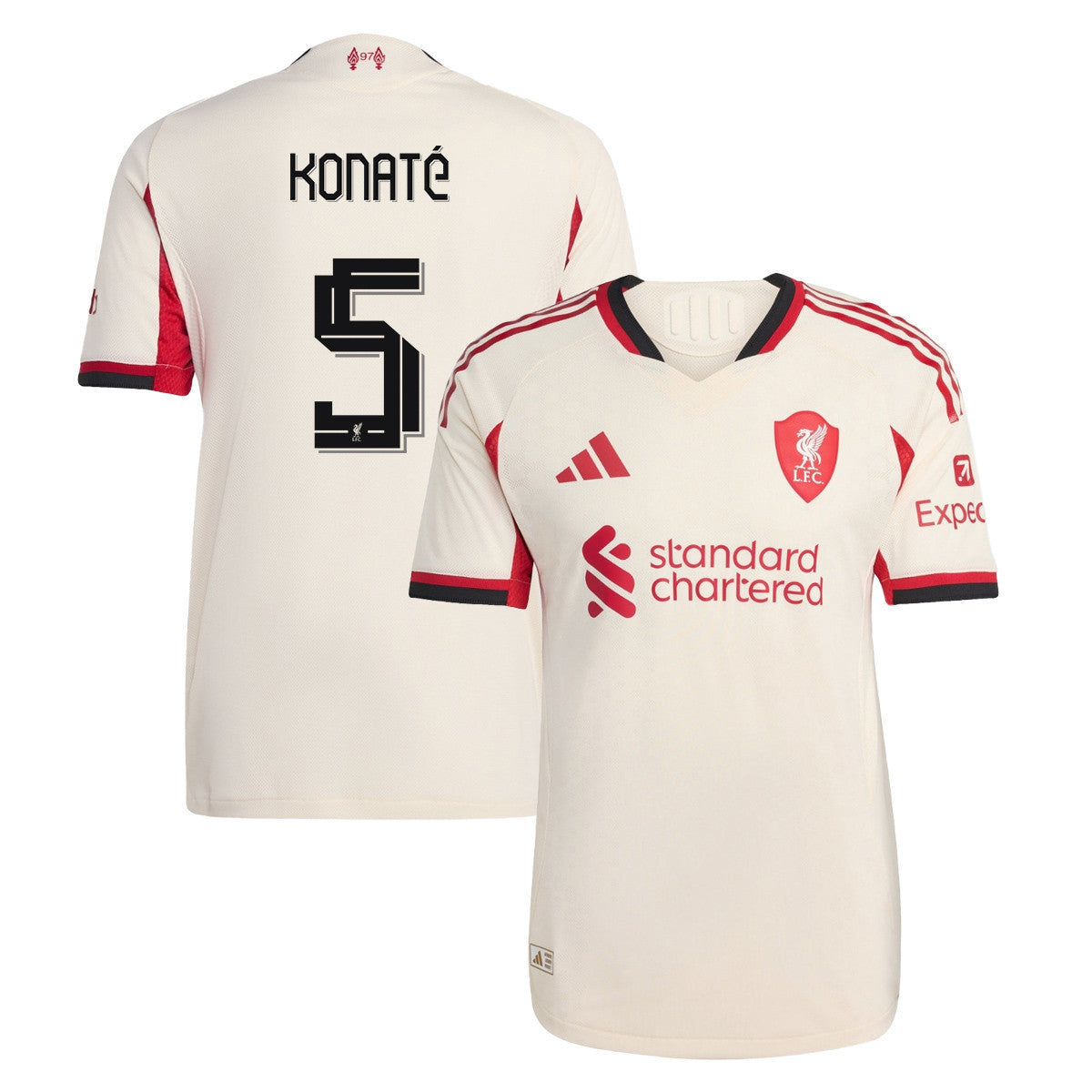 Ibrahima Konaté 5 Liverpool 25/26 Away Women Jersey - Off-white