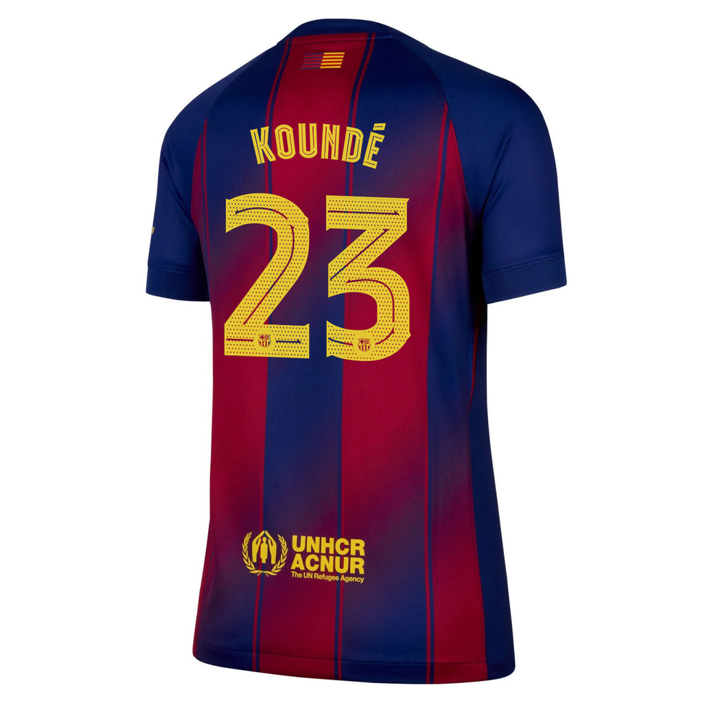 Jules Koundé 23 Barcelona 25/26 Home Women Jersey - Navy