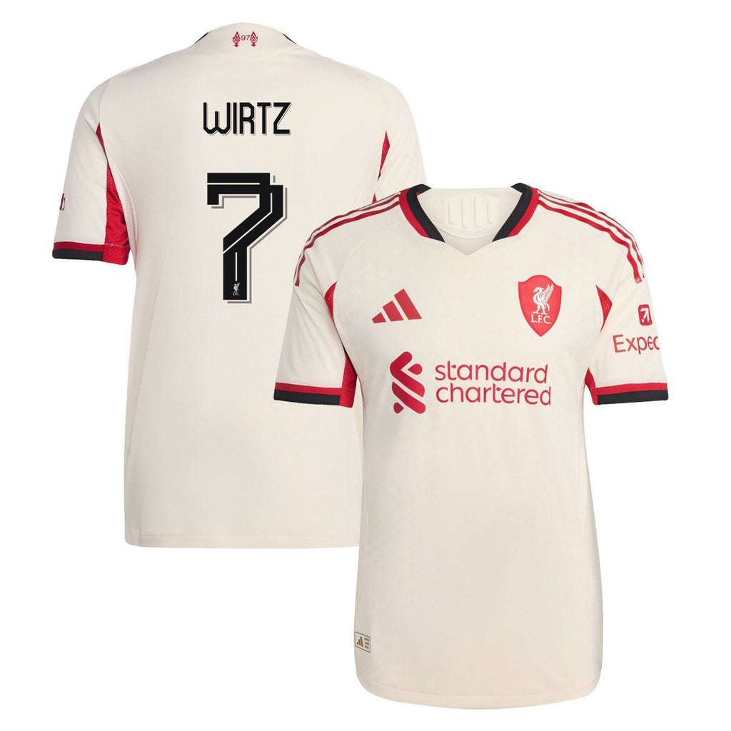 Florian Wirtz 7 Liverpool 25/26 Away Women Jersey - Off-white