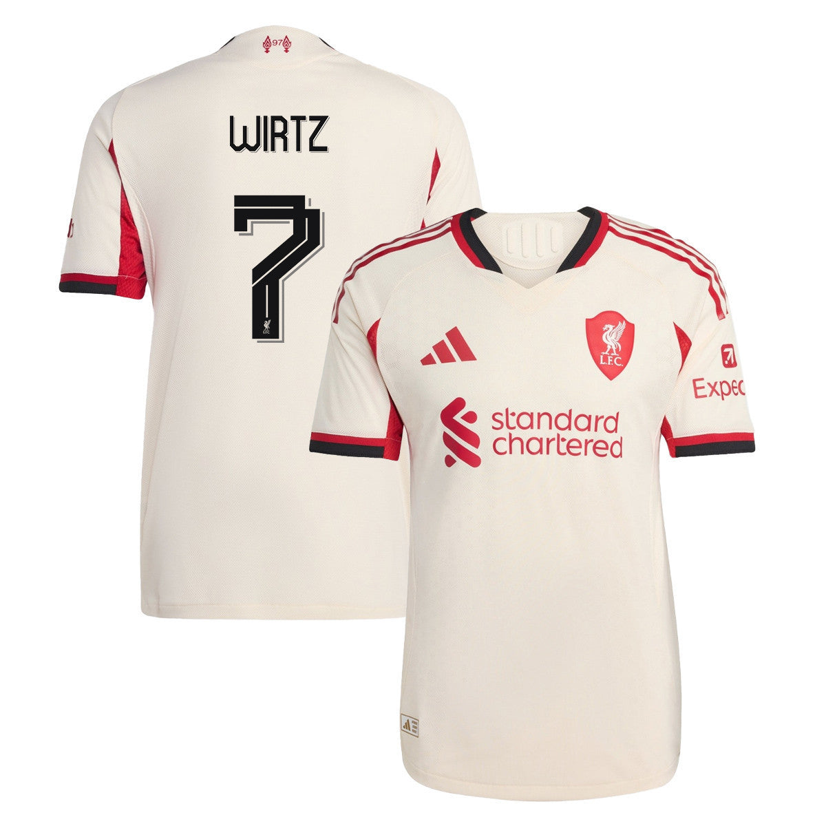 Florian Wirtz 7 Liverpool 25/26 Away Women Jersey - Off-white
