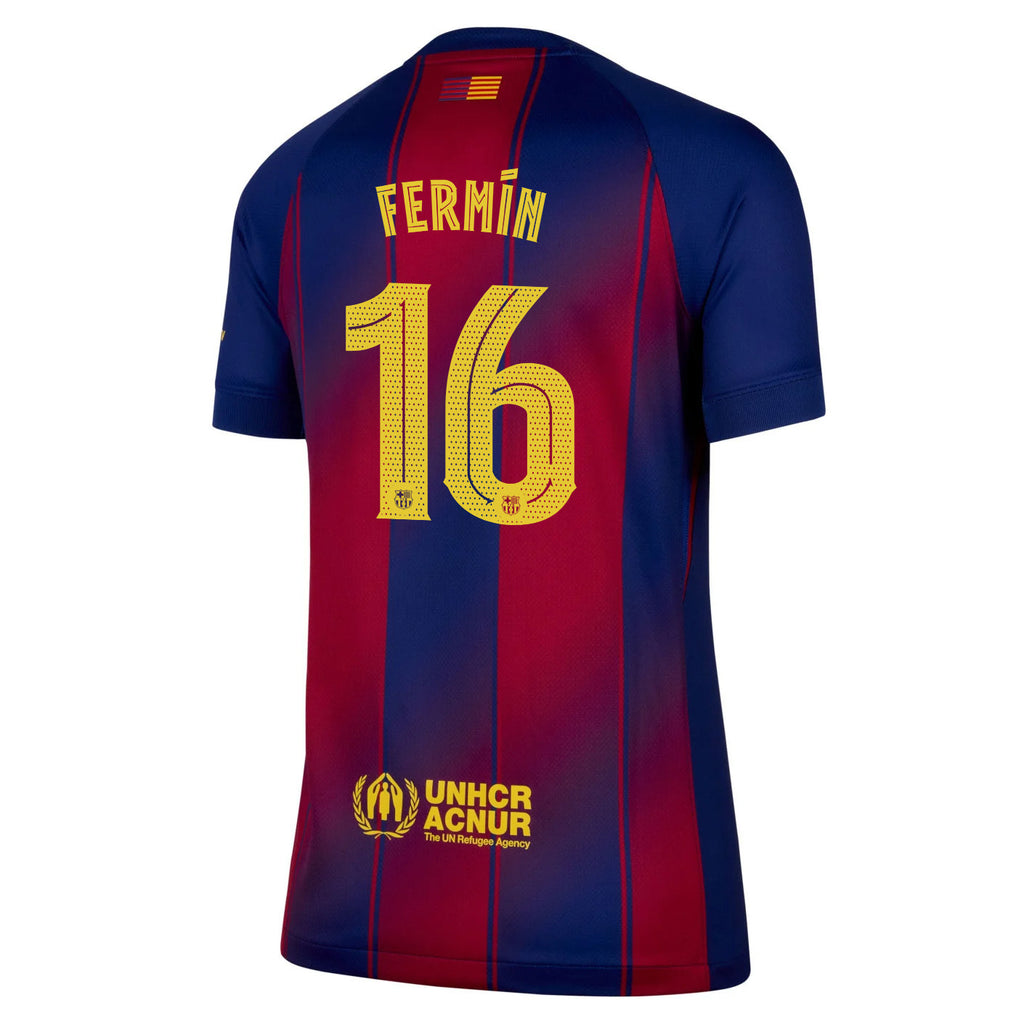 Fermín López 16 Barcelona 25/26 Home Women Jersey - Navy