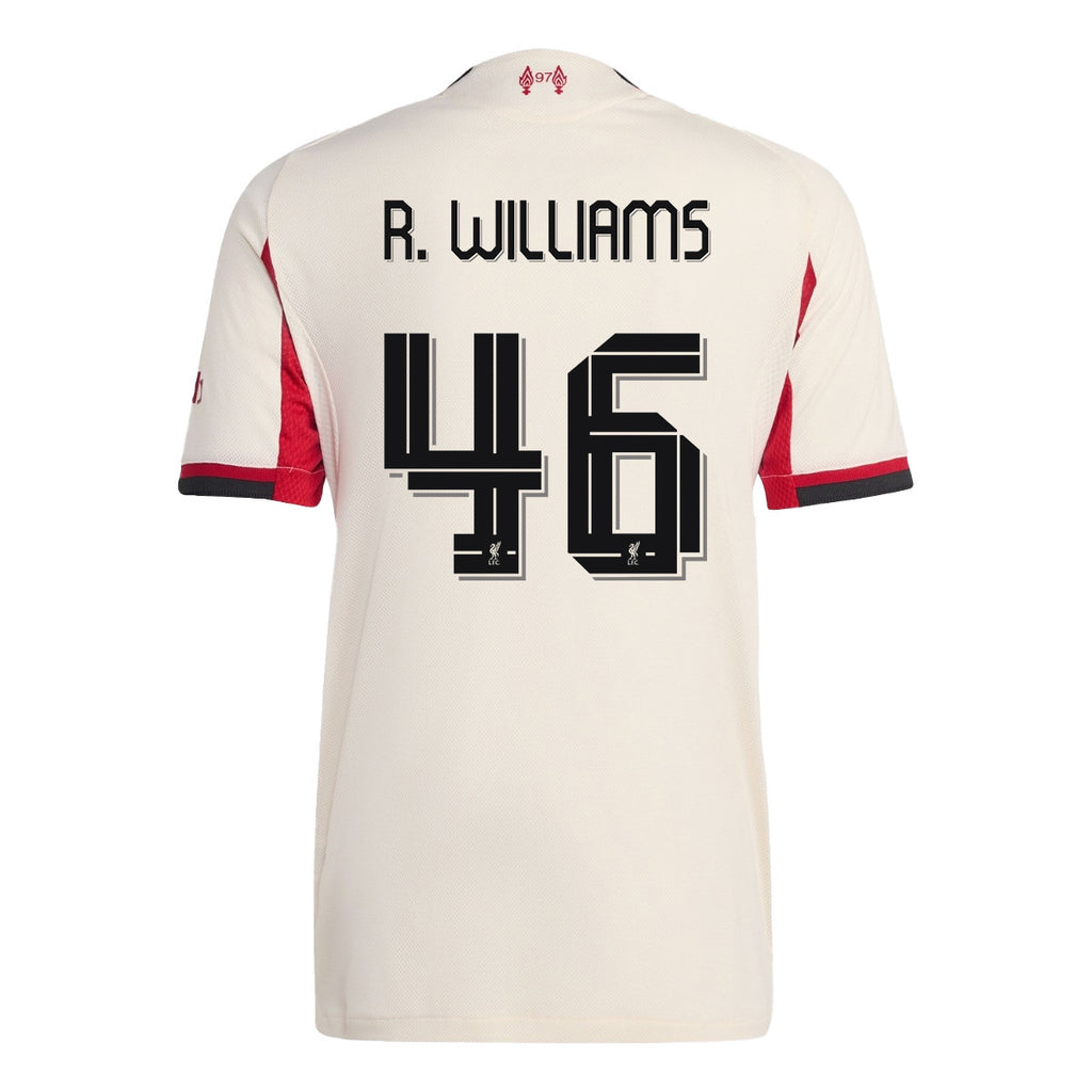 Rhys Williams 46 Liverpool 25/26 Away Women Jersey - Off-white