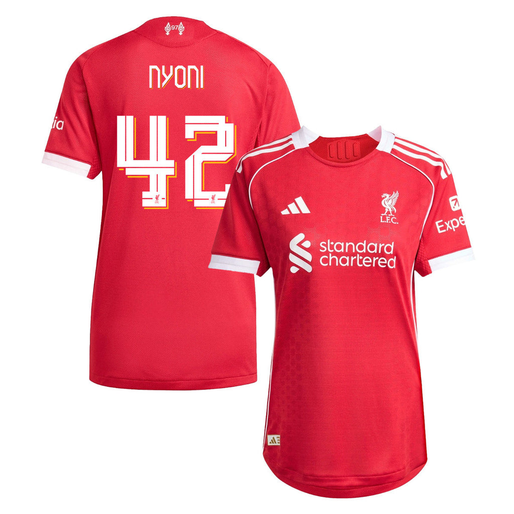 Trey Nyoni 42 Liverpool 25/26 Home Women Jersey - Red