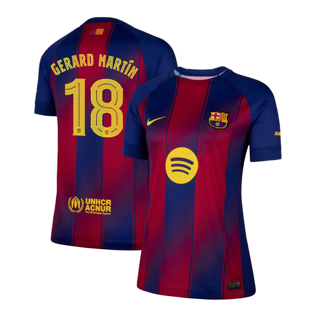 Gerard Martín 18 Barcelona 25/26 Home Women Jersey - Navy