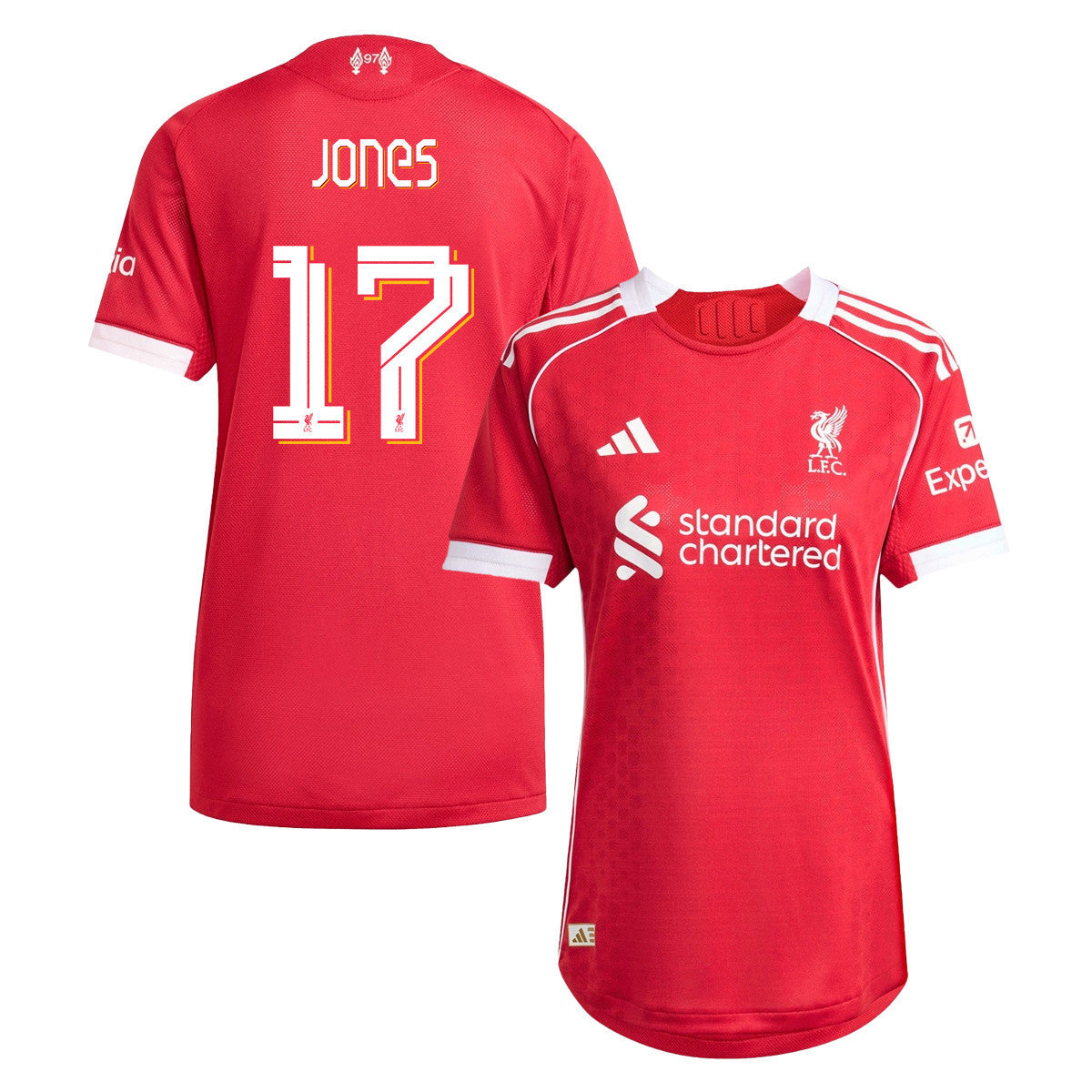 Curtis Jones 17 Liverpool 25/26 Home Women Jersey - Red