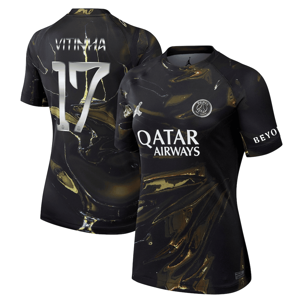 Vitinha 17 Paris Saint-Germain Jordan Night Edition 2025/26 Cup Printing Jersey - Women