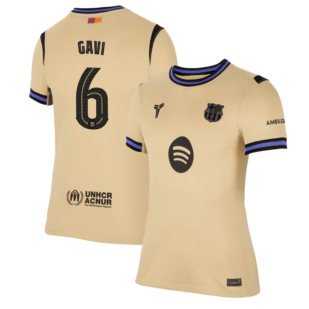 Gavi 6 Barcelona 25/26 Away Women Jersey - Yellow