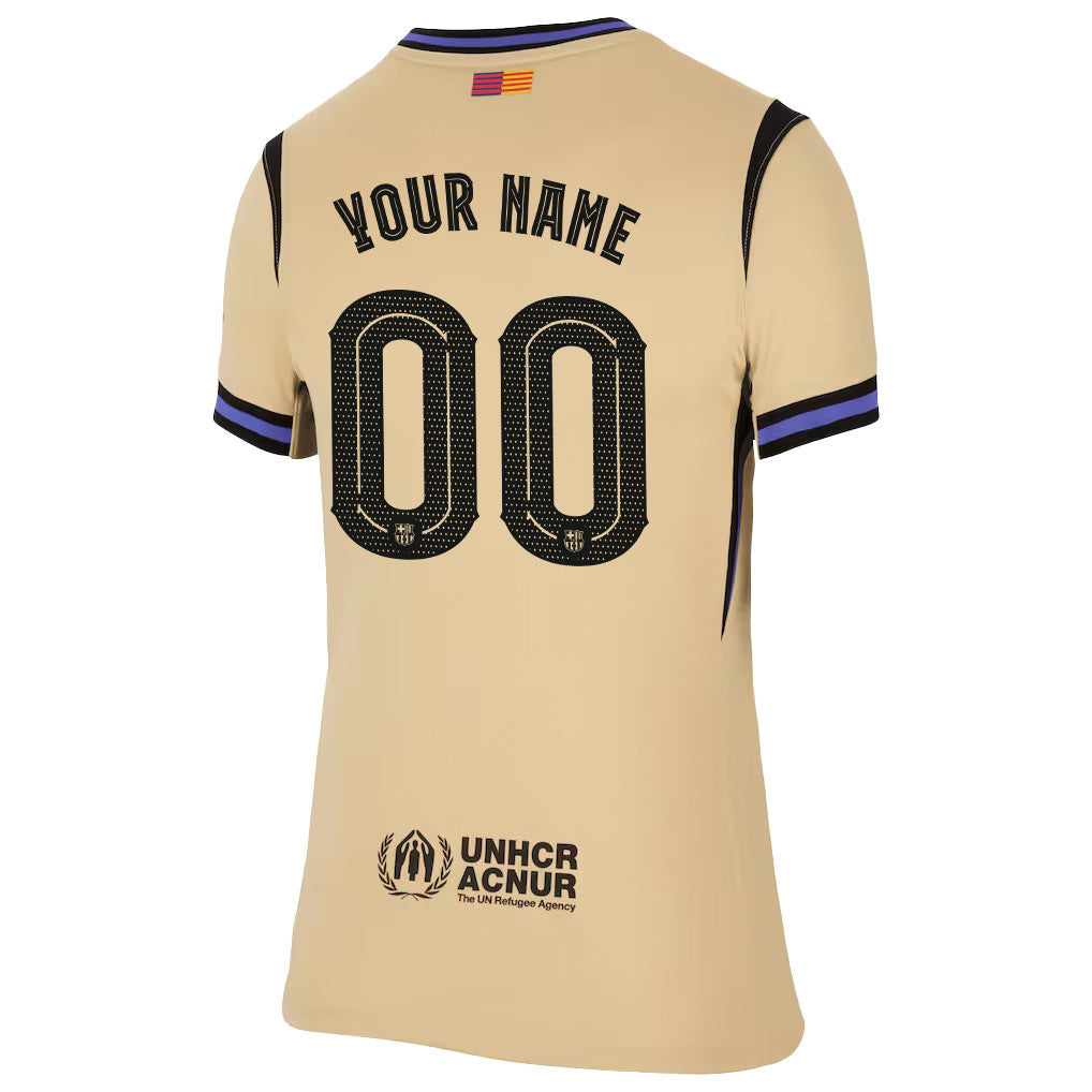 Barcelona 25/26 Personalized Away Women Jersey - Yellow