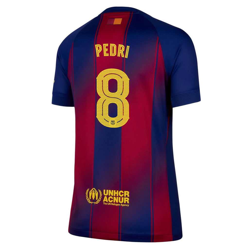 Pedri 8 Barcelona 25/26 Home Women Jersey - Navy