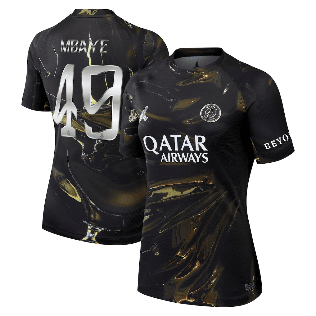Mbaye 49 Paris Saint-Germain Jordan Night Edition 2025/26 Cup Printing Jersey - Women