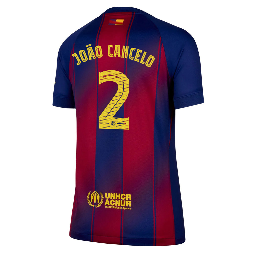 João Cancelo 2 Barcelona 25/26 Home Women Jersey - Navy