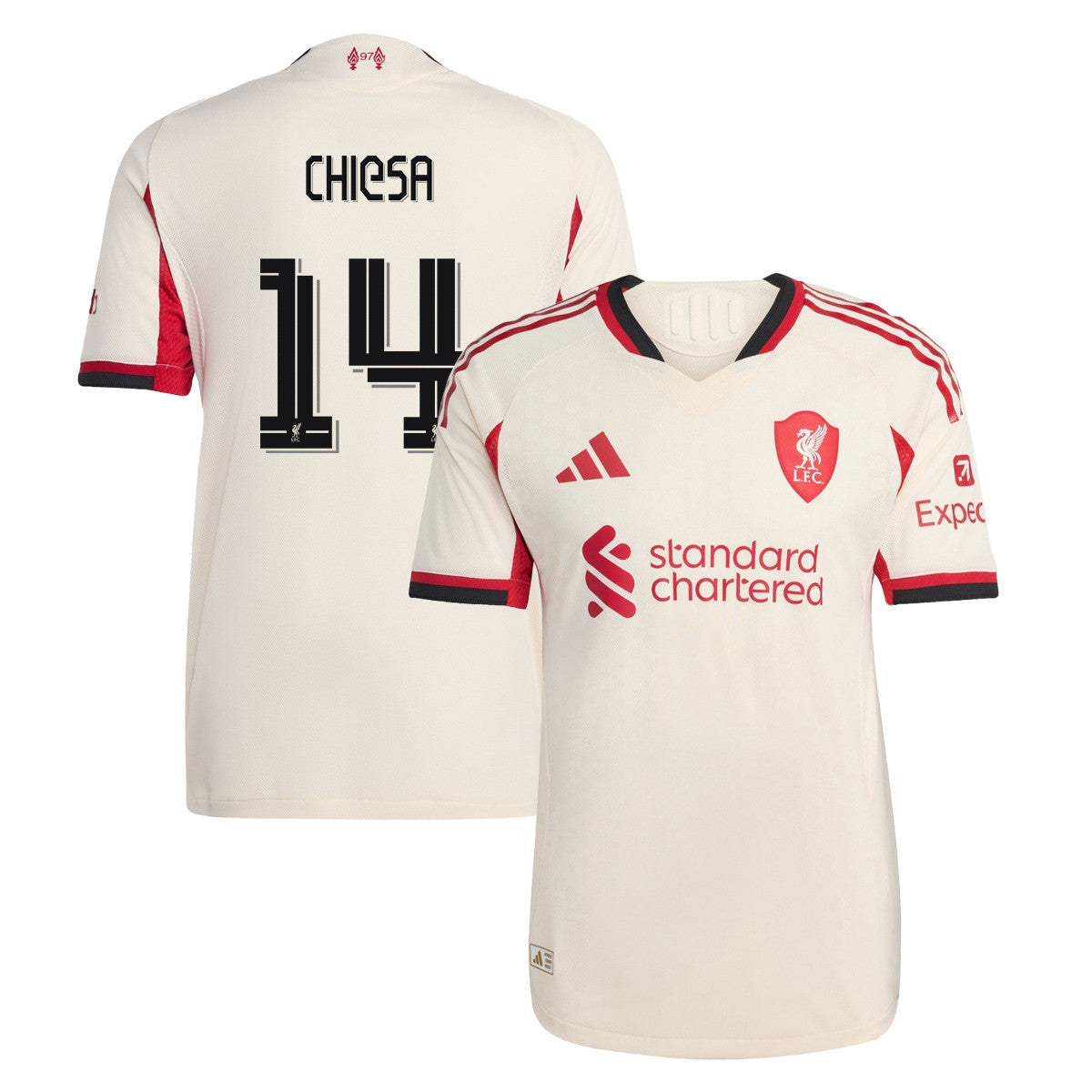 Federico Chiesa 14 Liverpool 25/26 Away Women Jersey - Off-white