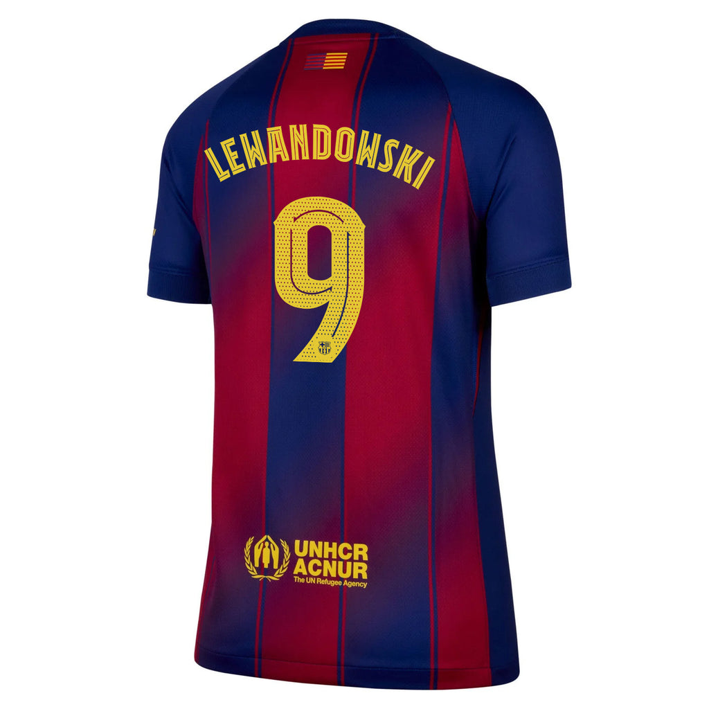 Robert Lewandowski 9 Barcelona 25/26 Home Women Jersey - Navy