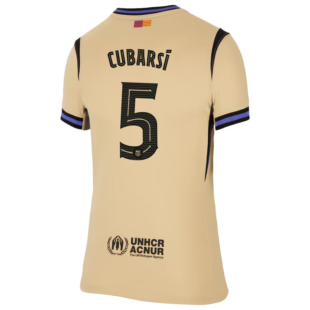 Pau Cubarsí 5 Barcelona 25/26 Away Women Jersey - Yellow