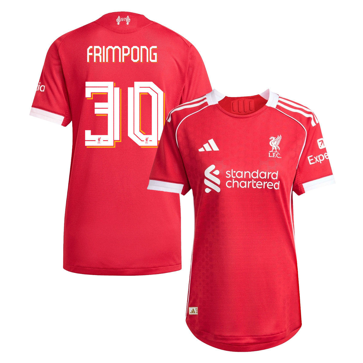 Jeremie Frimpong 30 Liverpool 25/26 Home Women Jersey - Red