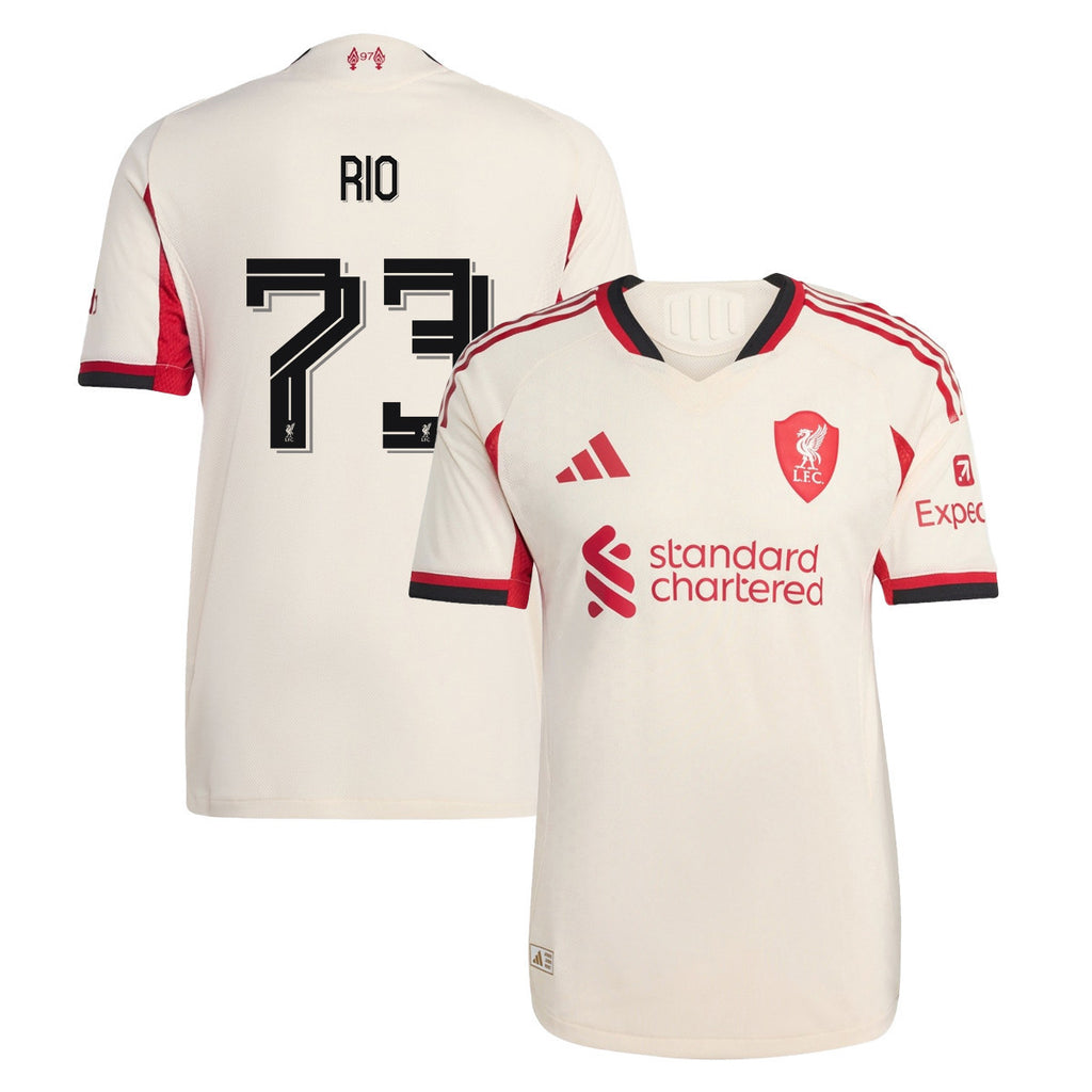 Rio Ngumoha 73 Liverpool 25/26 Away Women Jersey - Off-white