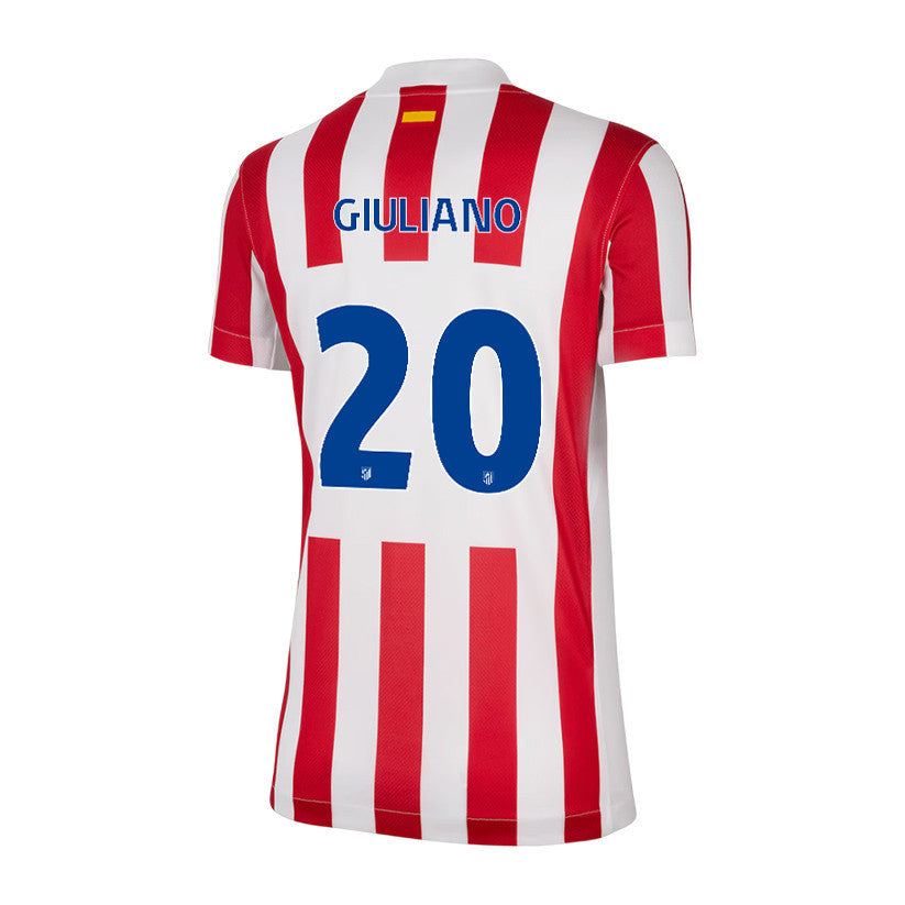 Giuliano Simeone 20 Atlético Madrid 25/26 Home Women Jersey - Red/White